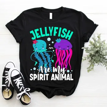 Медузите са моят дух Animal Sea Ocean Jellyfish Костюм Тениска Размер S-5XL
