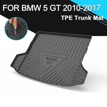Автомобилна задна покривка на багажника Водоустойчива неплъзгаща се TPE гумена товарна облицовка Автоаксесоари за BMW Серия 5 GT 2010-2017