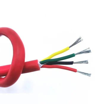 1Meter силиконов многожилен проводник 0.3 mm - 6 mm 2/3 сърцевина калайдисана меден кабел гъвкав червен