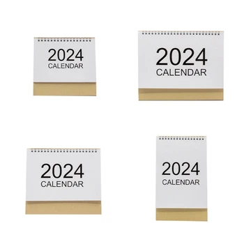 2024 Мини бюро календар многофункционален орнамент за домашни спирали свободностоящи