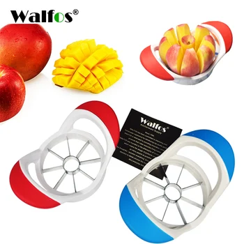 WALFOS Марка храна клас многофункционални инструменти за плодови зеленчуци Резачка за лук Машина за рязане на ябълки Резачка за ябълки Кухненски инструменти от неръждаема стомана