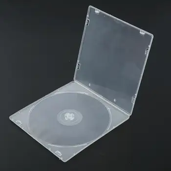 Case 5.2mm Единична ултратънка стандартна прозрачна опаковка Портативен CDR диск Кутия за съхранение на албуми за домашно кино
