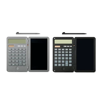 Калкулатор,12-цифрени настолни калкулатори с изтриваема таблица за писане,Слънчева батерия с двойна мощност джобен калкулатор