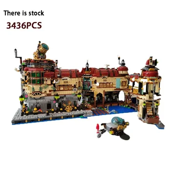 Creative Steampunk City, Средновековен замък, Steam Power Science House, MOC-121751 Set, Building Block Образователни играчки, Детски подарък