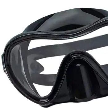 Възрастни Безплатна маска за гмуркане Непропусклива Без замъгляване Водолазни очила Черно