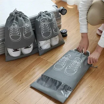 1 бр. Нетъкани обувки чанта водоустойчива прахоустойчива чанта за пътуване Преносима чанта за обувки за съхранение на обувки Организатор Нов