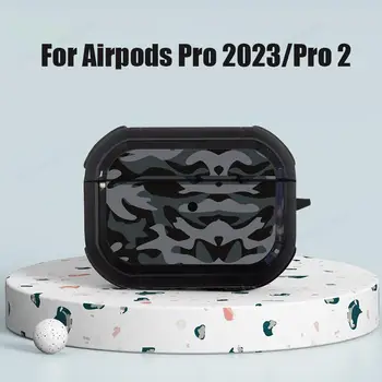 Брониран капак за Airpods Pro 2023 Калъф за Airpods Pro 2 2-ри калъфи за Apple AirPods Pro 3 2 1 Coque Fundas Калъф за слушалки