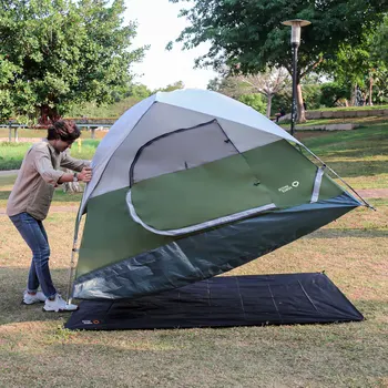 4 ъгъла форма бързо отворена водоустойчива палатка къмпинг автоматично голям открит 4 човек