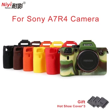 Мек силиконов гумен калъф за камера Armor Skin DSLR чанта Cover за Sony A7R4 Alpha 7R IV ILCE-7RM4 Sony аксесоари за фотоапарати