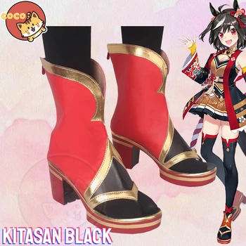 Uma Musume Kitasan Черни косплей обувки Pretty Derby Kitasan Cosplay черни обувки унисекс ролева игра всякакъв размер обувки CoCos