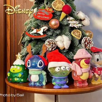 Оригинално сапунено студио Disney Stitch аниме фигура Lotso прозрачна фигурка Kawaii Коледа Ексклузивна сладка стая декорации подарък