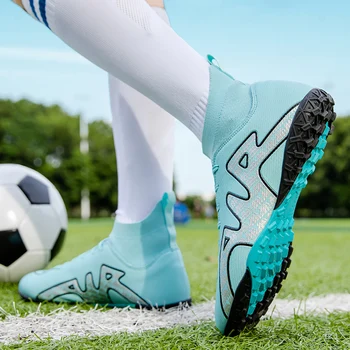 Качество Mbappé футболни обувки Cleats трайни на едро на открито общество футболни обувки футзал обучение мачове маратонки 32-47 размер