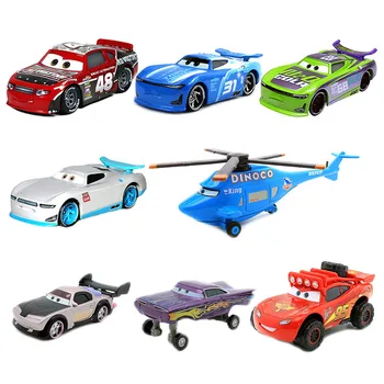 Disney Pixar Cars Toy Lightning McQueen Mater Sheriff Fritter Alloy Metal Model Car Metal Toys Vehicles Boy Birthday Gift