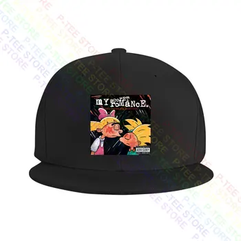Хей, Арнолд! Helga As My Chemical Romance Rock Album Style Черна карикатура Бейзболна шапка Snapback Caps Плетена шапка за кофа