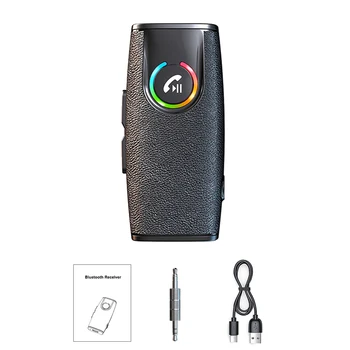  малък размер 3,5 мм безжичен аудио приемник за кола Удобен автоматичен BT аудио приемник Преносим автомобил за шофиране без ръце
