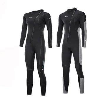 ZCCO3mm водолазен костюм, мъжки гащеризон, топъл водолазен костюм, дамски неопренов костюм с дълъг ръкав buceo scuba diving neoprene swimming
