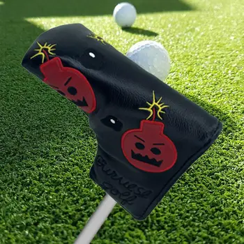 Golf Putter Headcover Anti Scratch Portable PU Leather Wear Resistant Golf Club