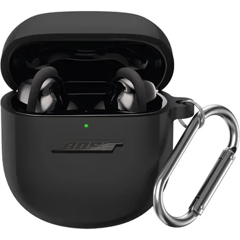 Силиконов калъф с карабинер за слушалки Bose QuietComfort II 2022 и Bose QuietComfort Ultra 2023