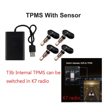 Ownice USB Android TPMS Монитор за налягането в гумите Android навигация Мониторинг на налягането Алармена система Безжично предаване TPMS